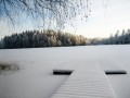 Wintery beach